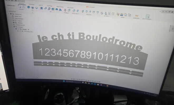 Signalétique Noeux les mines, Béthune, CNC Multicut